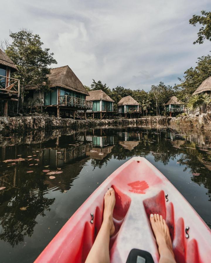 Zamna Eco-Lodge Тулум Экстерьер фото